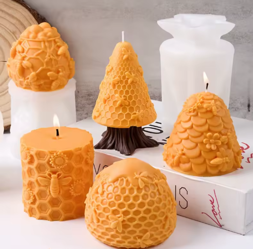 Petites bougies chauffe-plat cire d'abeille